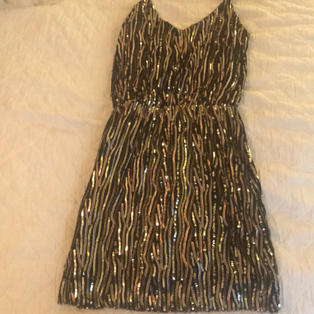 Worn once! Revolve sequined mini dress, great fit
